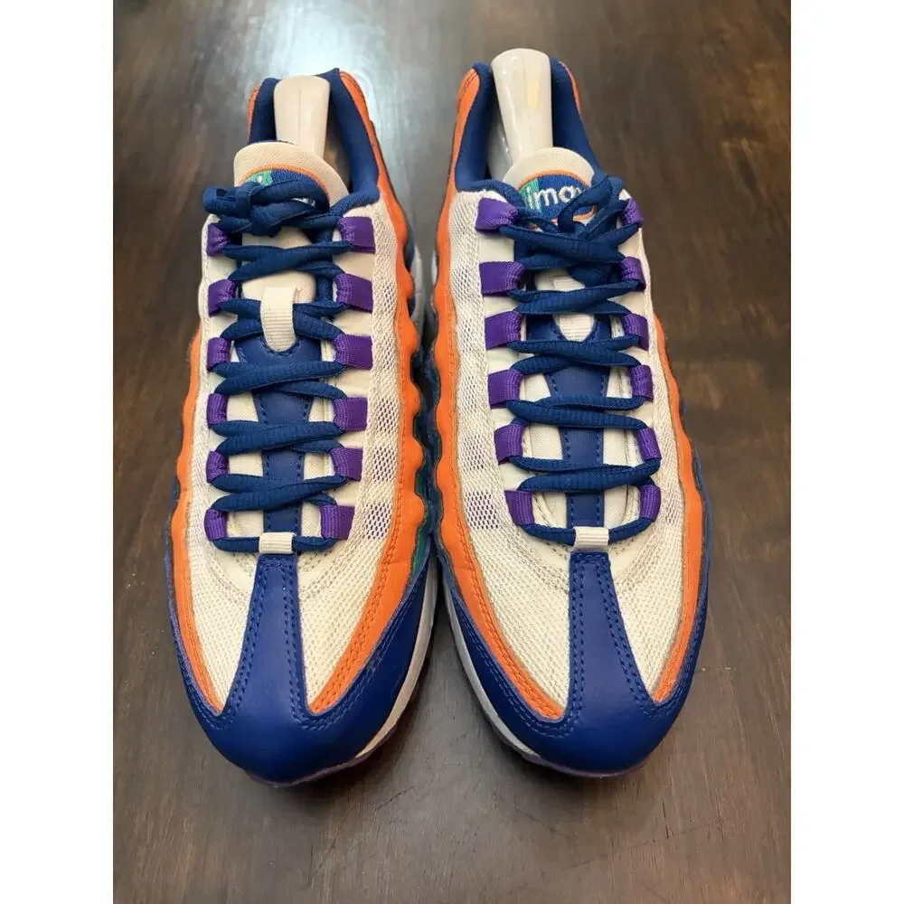 NIKE AIR MAX '95 Gym Blue/White-Neptune Green Boys 6.5 Youth